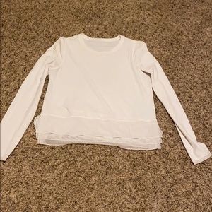 White flowy Lululemon top